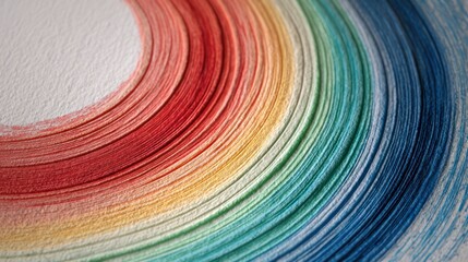 Circular ink diffusion spreading across textured handmade paper layers of pigment forming concentric gradients Ultra-detailed fibers visible sharp