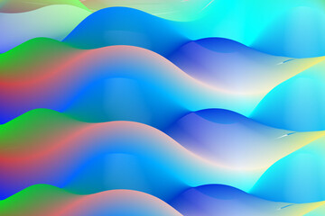 Abstract wave pattern with smooth color gradients and soft lighting