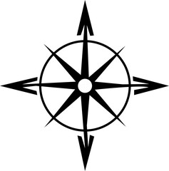 Compass Vector Navigation Directional Symbol, North South Indicator Design, compass, navigation, direction, travel, guide, north, south, east, west, arrow, pointer, pointing, journey , exploration ,is