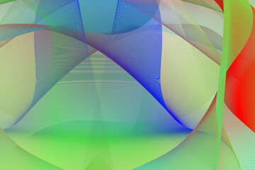 Dynamic abstract digital art with vibrant colors and patterns