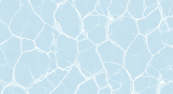 Abstract background of light blue water surface with light reflections, top view