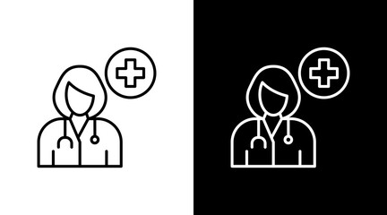 Doctor White Icon Set Design