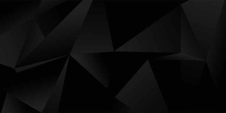 Dark Black vector abstract mosaic pattern. A sample with polygonal shapes. A completely new template for your business design.