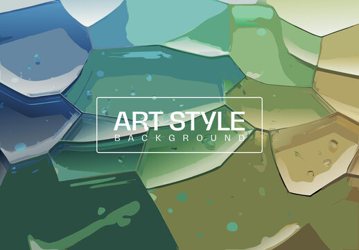 Fractal Glass Gradients Background Design