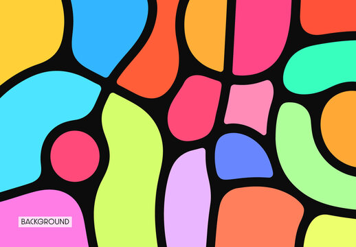 Colorful Abstract Mosaic Background Design