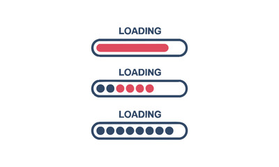 Simple Linear Loading Bar Vector Vector Illustration, easily editable. 