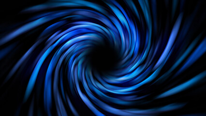 blue Abstract Vibrant Cosmic Energy Dust Fluid Glass Liquid Tunnel in Space. Neon Glowing Science Fiction Virtual Reality Background. Wormhole Travel Space. Black Hole Vortex Tunnel Hyperspace © RIHAN