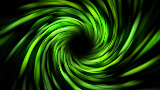 green Abstract Vibrant Cosmic Energy Dust Fluid Glass Liquid Tunnel in Space. Neon Glowing Science Fiction Virtual Reality Background. Wormhole Travel Space. Black Hole Vortex Tunnel Hyperspace