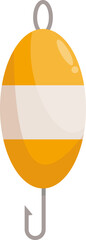 Fishing Gear and Equipment Flat Vector Icons