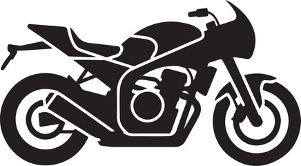 motorcycle silhouette vector