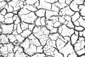 Detailed Cracked Surface Texture with Sharp Fracture Lines Graphic Illustration