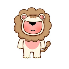 Lion karakter animasi 