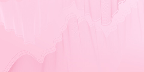 pink lines wave curves with smooth gradient abstract background