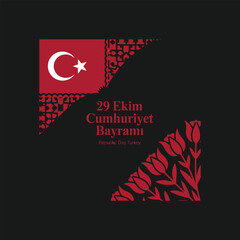 29 october Republic Day Turkey and the National Day in Turkey happy holiday. graphic for design elements.