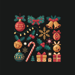 christmas greeting card with snowman