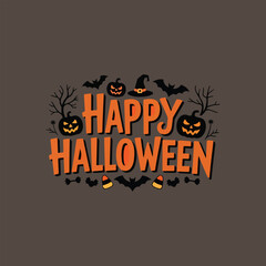 happy halloween text