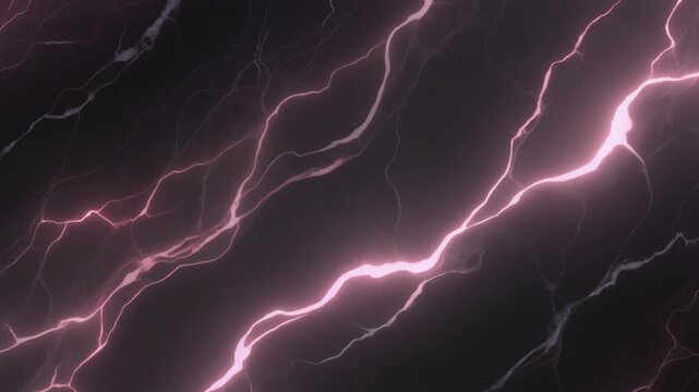 Abstract image of pink lightning bolts against a dark background.