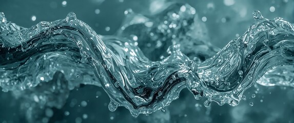 Steel tone twist aqua gray design background