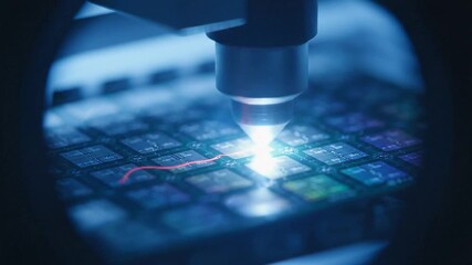 Majestic snow-capped mountains reflecting in a calm icy lake with a small cabin nestled amongst the peaks under a clear blue sky, a breathtaking winter panorama