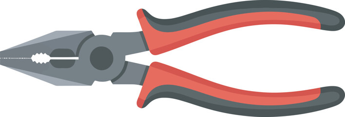 A detailed illustration of a pair of pliers, ready for gripping and cutting.