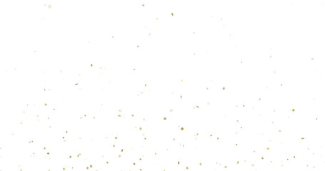 Colorful Confetti against a White Background Tranparent BG Confeti. Confetti partical isolated background. 3d Rendering Transparent Confetti.	