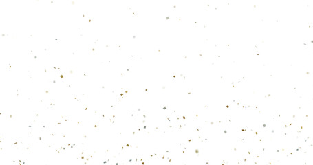 Colorful Confetti against a White Background Tranparent BG Confeti. Confetti partical isolated background. 3d Rendering Transparent Confetti.	