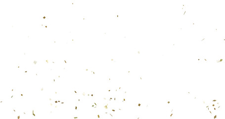Colorful Confetti against a White Background Tranparent BG Confeti. Confetti partical isolated...
