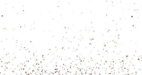 High resolution colorful confetti isolated on transparent background png, 3d render of confetti floating, confetti falling down, celebration, birthday, wedding, party graphics, no shadows