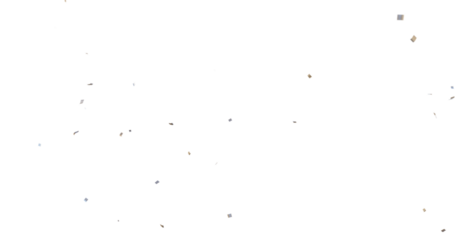 High resolution colorful confetti isolated on transparent background png, 3d render of confetti floating, confetti falling down, celebration, birthday, wedding, party graphics, no shadows