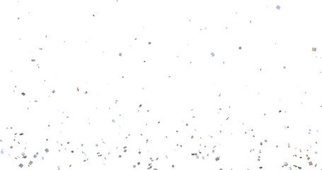 High resolution colorful confetti isolated on transparent background png, 3d render of confetti floating, confetti falling down, celebration, birthday, wedding, party graphics, no shadows