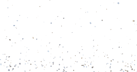 High resolution colorful confetti isolated on transparent background png, 3d render of confetti floating, confetti falling down, celebration, birthday, wedding, party graphics, no shadows