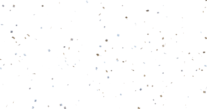 High resolution colorful confetti isolated on transparent background png, 3d render of confetti floating, confetti falling down, celebration, birthday, wedding, party graphics, no shadows