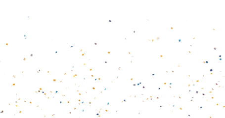 Colorful bright confetti isolated on transparent background, multicolored confetti falling png, celebration themes, party graphics, birthdays, festivals, new year designs, no shadows