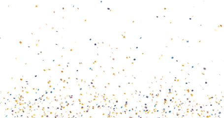 Colorful bright confetti isolated on transparent background, multicolored confetti falling png, celebration themes, party graphics, birthdays, festivals, new year designs, no shadows