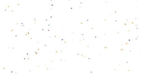 Colorful bright confetti isolated on transparent background, multicolored confetti falling png, celebration themes, party graphics, birthdays, festivals, new year designs, no shadows