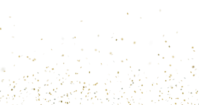 Colorful bright confetti isolated on transparent background, multicolored confetti falling png, celebration themes, party graphics, birthdays, festivals, new year designs, no shadows