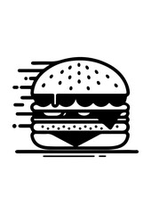 Fast Burger Icon