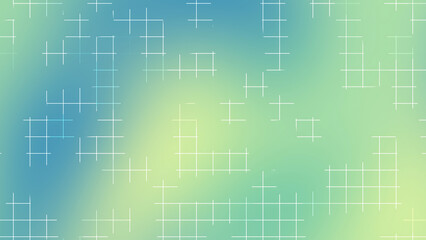 Blue Green Gradient Grid Line Abstract Background for Futuristic Digital Design