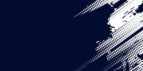 Dots halftone white and blue color pattern gradient grunge texture background. Dots pop art comics sport style. abstract background eps10