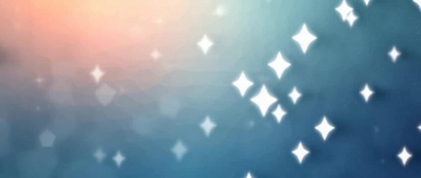 Gently twinkling stars against a serene gradient sky with a slow cinematic pan, creating a soothing abstract background perfect for meditation and relaxation themes.