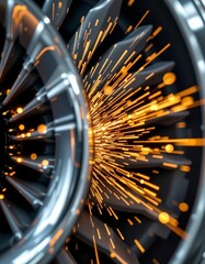 Highperformance Jet Engine with Spark Emissions