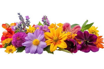 Vibrant mixed flower arrangement against a black background