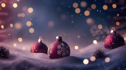 Holiday-themed image featuring a vibrant green background, Christmas gifts, ornaments, and festive decorations creating a cheerful atmosphere