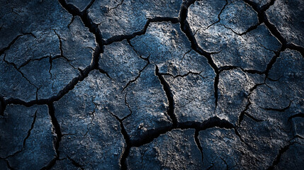 Dry cracked earth surface texture creates a stark and powerful visual impact for designs