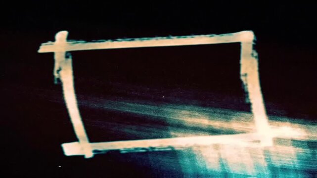 The  doodle scorch effect in the black background.