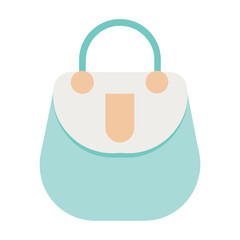 Minimalist baby bag vector illustration soft neut.