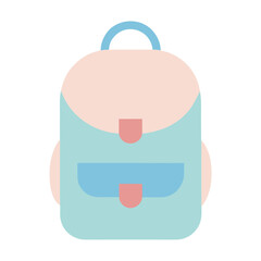 Ultra minimal round baby school bag muted tones.