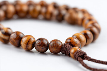 Obraz premium Prayer beads isolated on white background