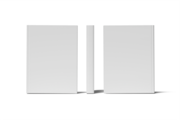 Blank Book Cover Mockup Perfect for showcasing your book design, create stunning presentations, and elevate your publishing project. Clean, minimalist design ideal for various genres.