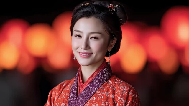 Tang Dynasty Lady's Smile Captivates the Nation